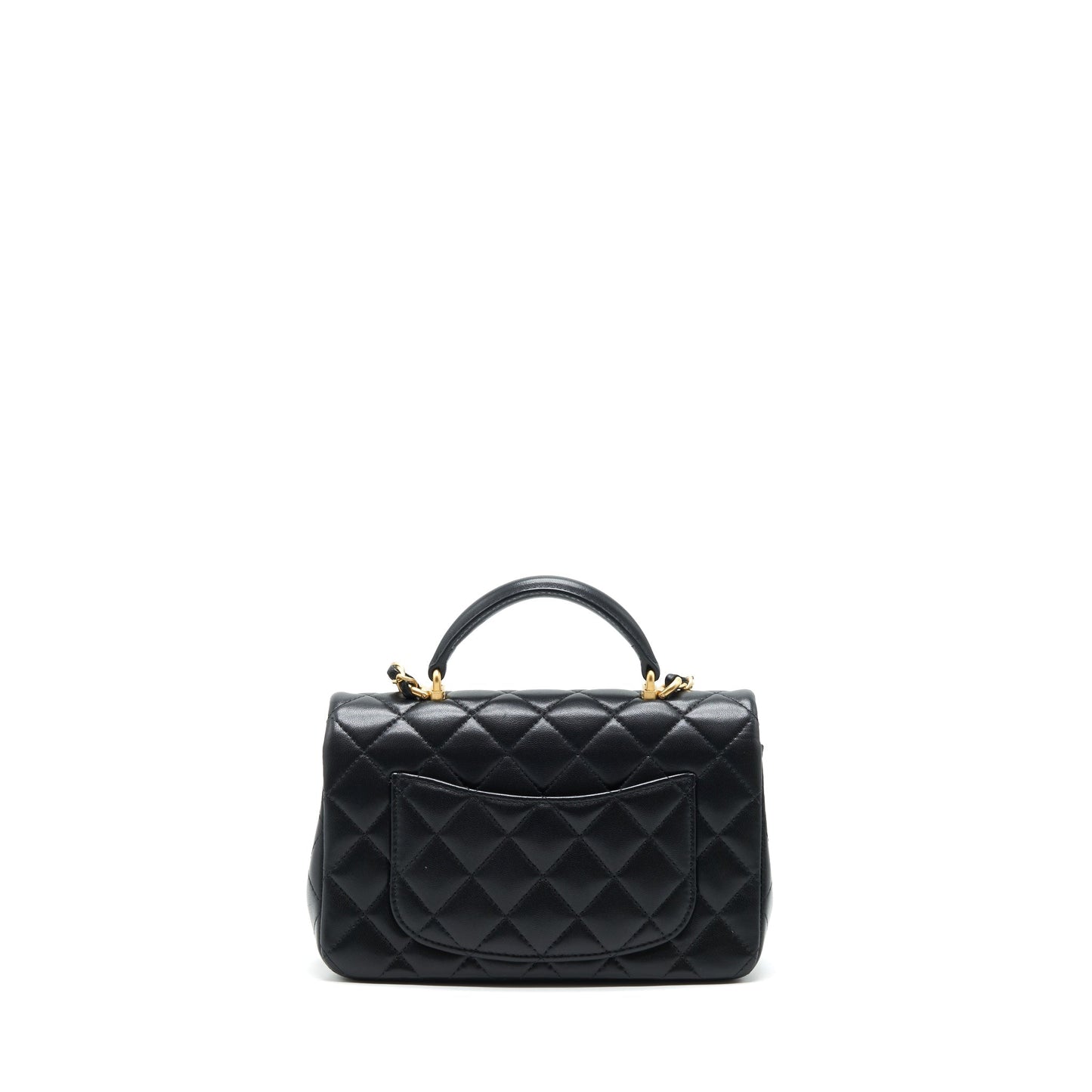 Chanel Top handle rectangular flap bag lambskin