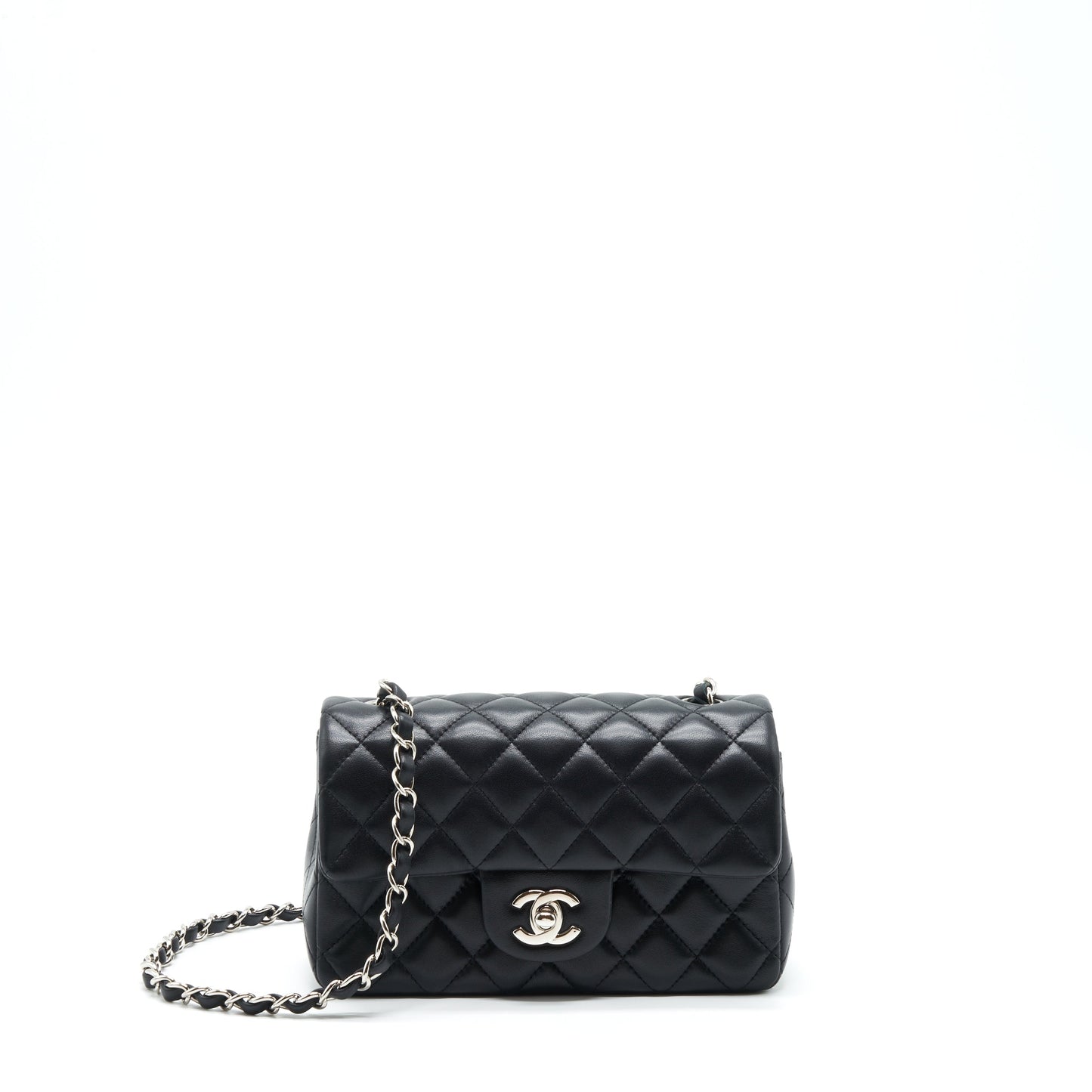 Chanel Mini Rectangular Lambskin Black