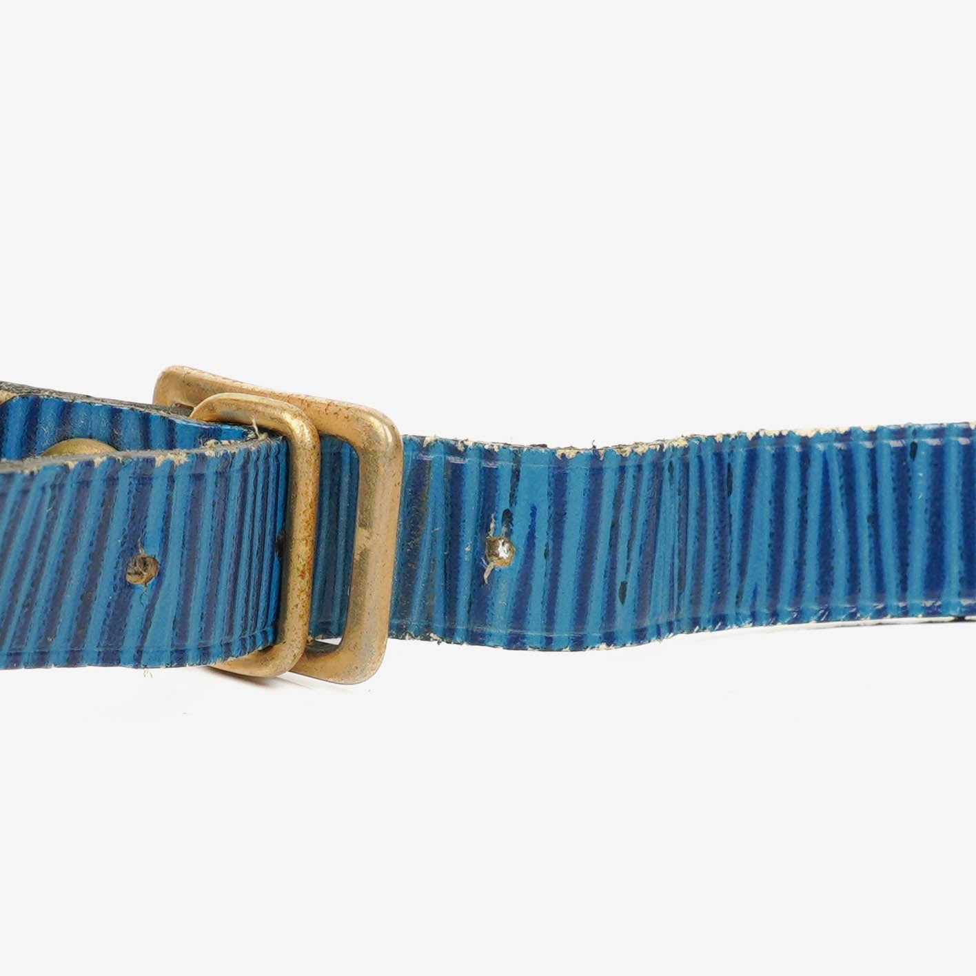 Louis Vuitton Blue EPI Leather Name Tag And Handles Holder