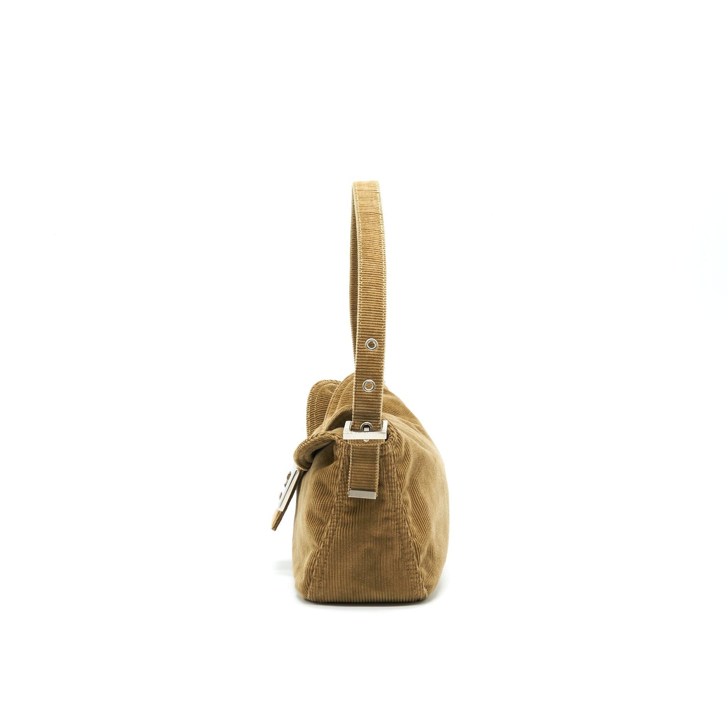 Fendi Vintage Nylon Baguette Purse Light Brown