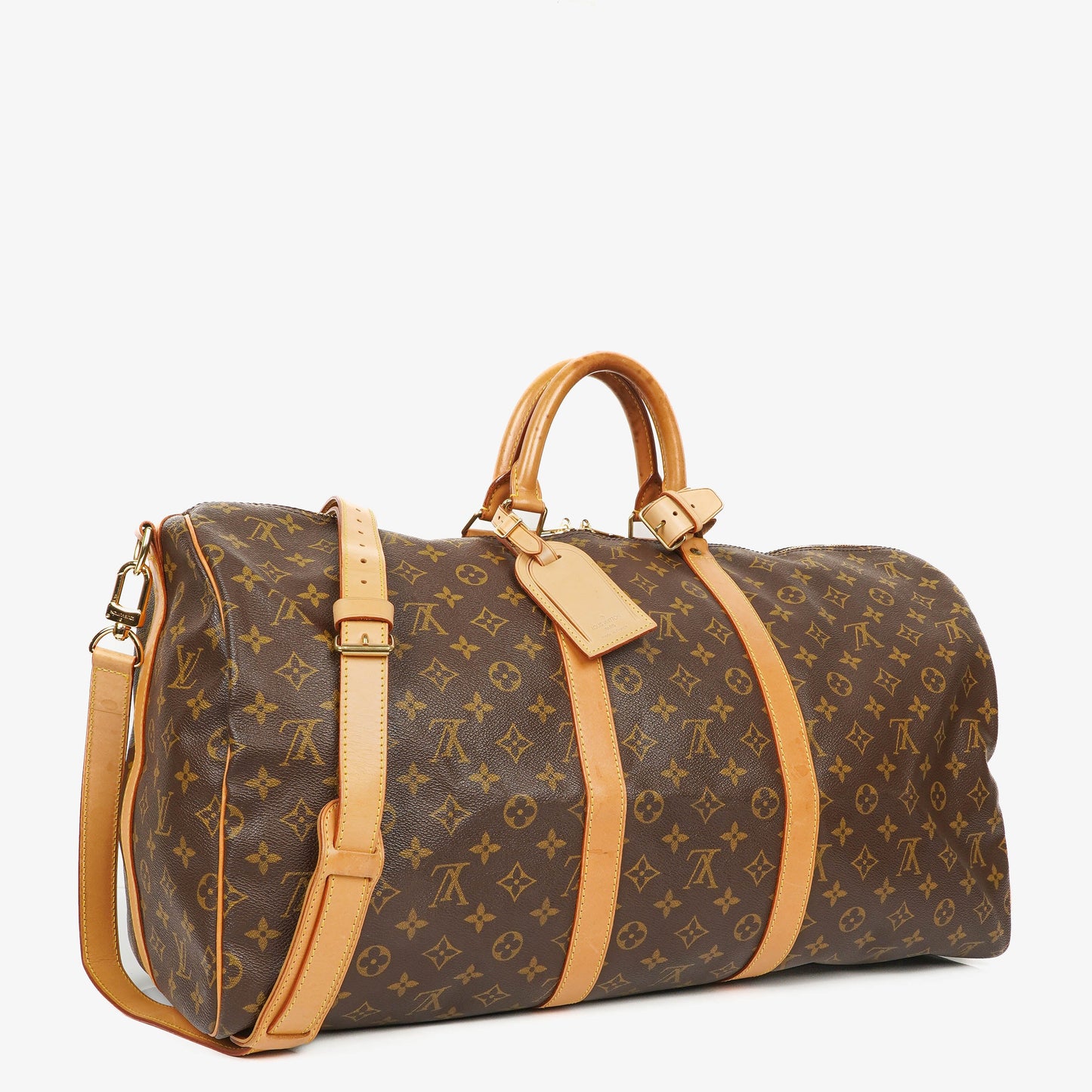 Louis Vuitton Keepall 55 Bandoulière Monogram Canvas Travel Bag
