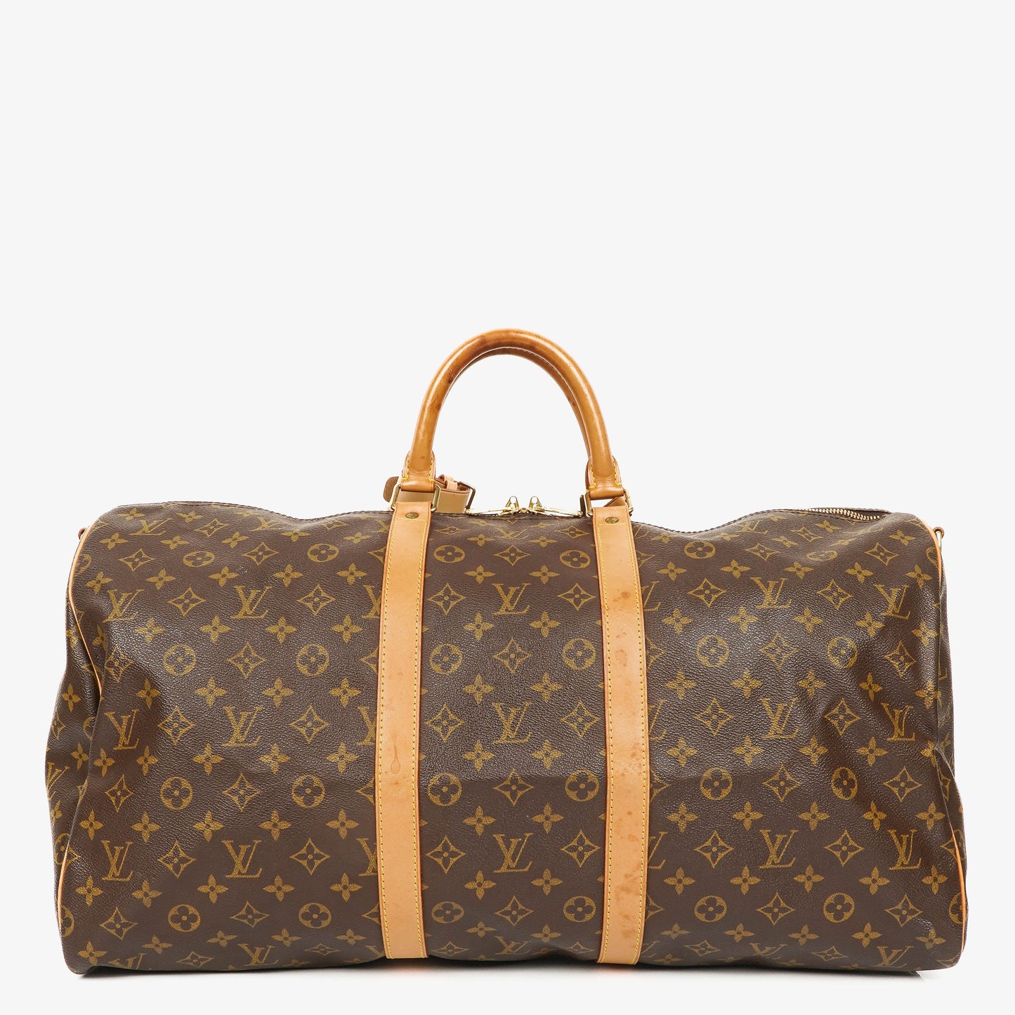 Louis Vuitton Keepall 55 Bandoulière Monogram Canvas Travel Bag