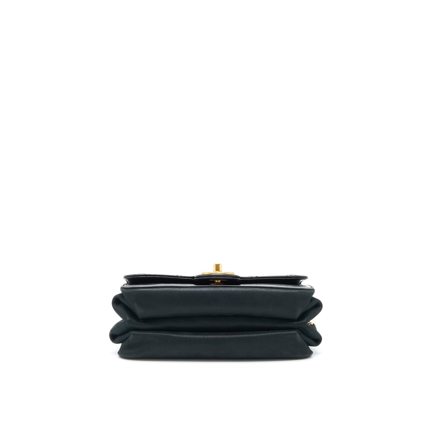 Chanel Seasonal Paris Cosmopolite Strait Lined Flap Bag Calfskin / Lambskin Black