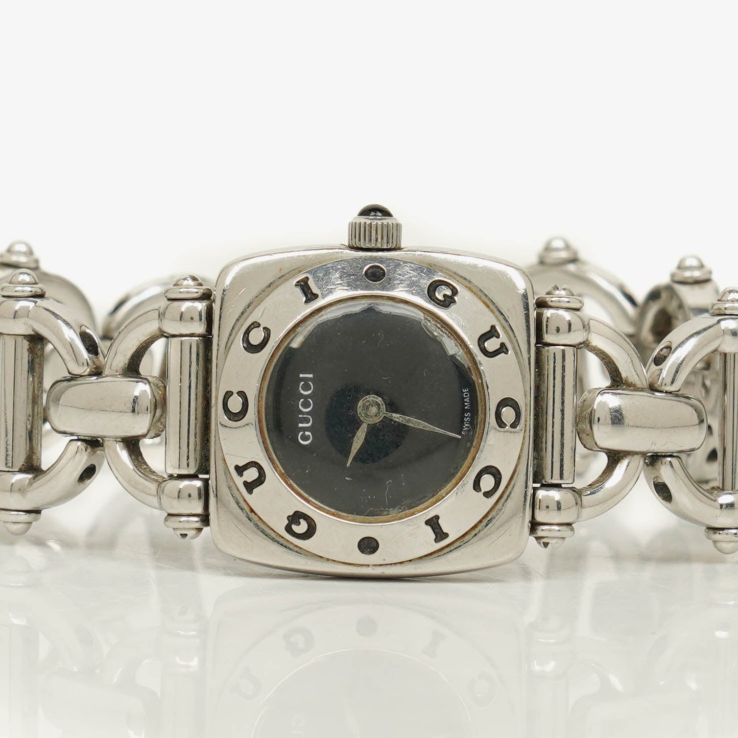 Gucci Horsebit Stainless Steel 22mm 6400L Quartz Watch
