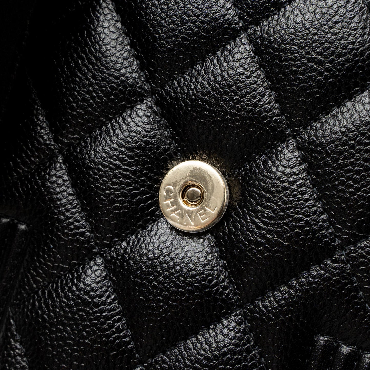 Chanel Vertical Phone Pouch Caviar Black L