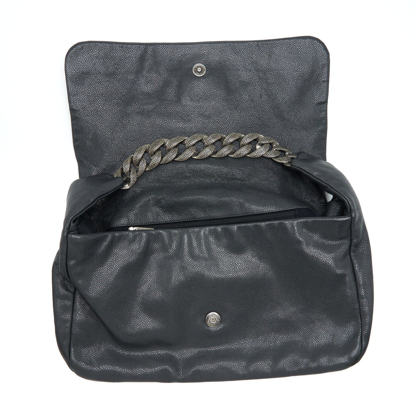 Chanel  Shoulder Bag Caviar Black Ruthenium Hardware