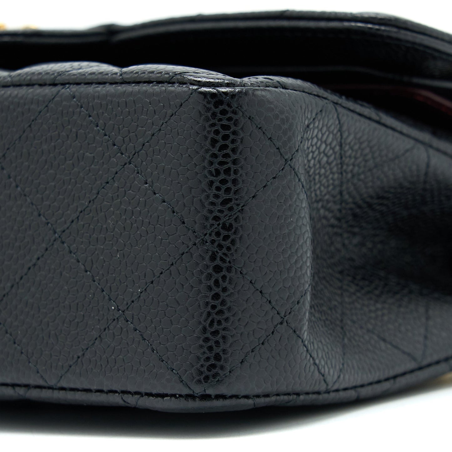 Chanel Small Classic Flap Bag Caviar Black  (Microchip)