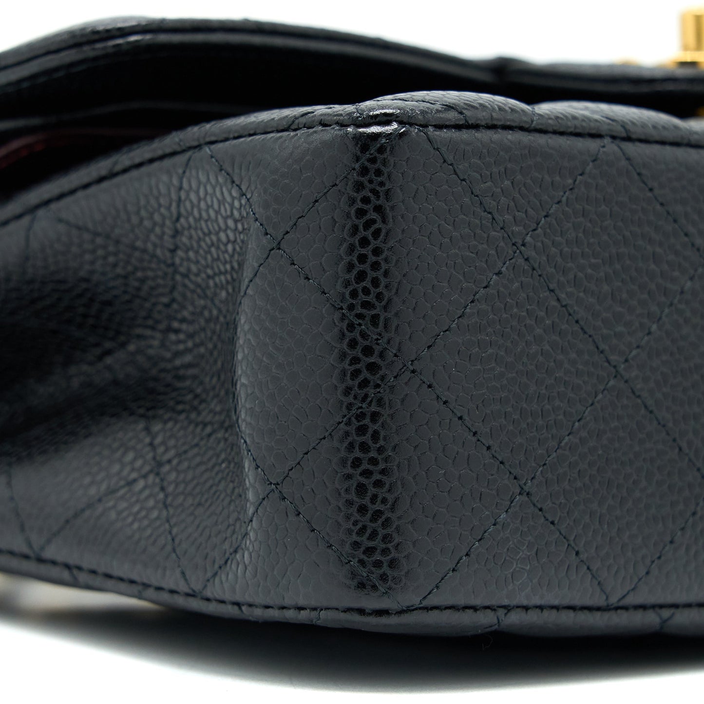 Chanel Small Classic Flap Bag Caviar Black  (Microchip)