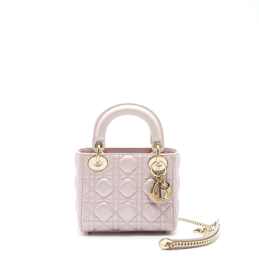 Dior Mini Lady Dior Lambskin Pink