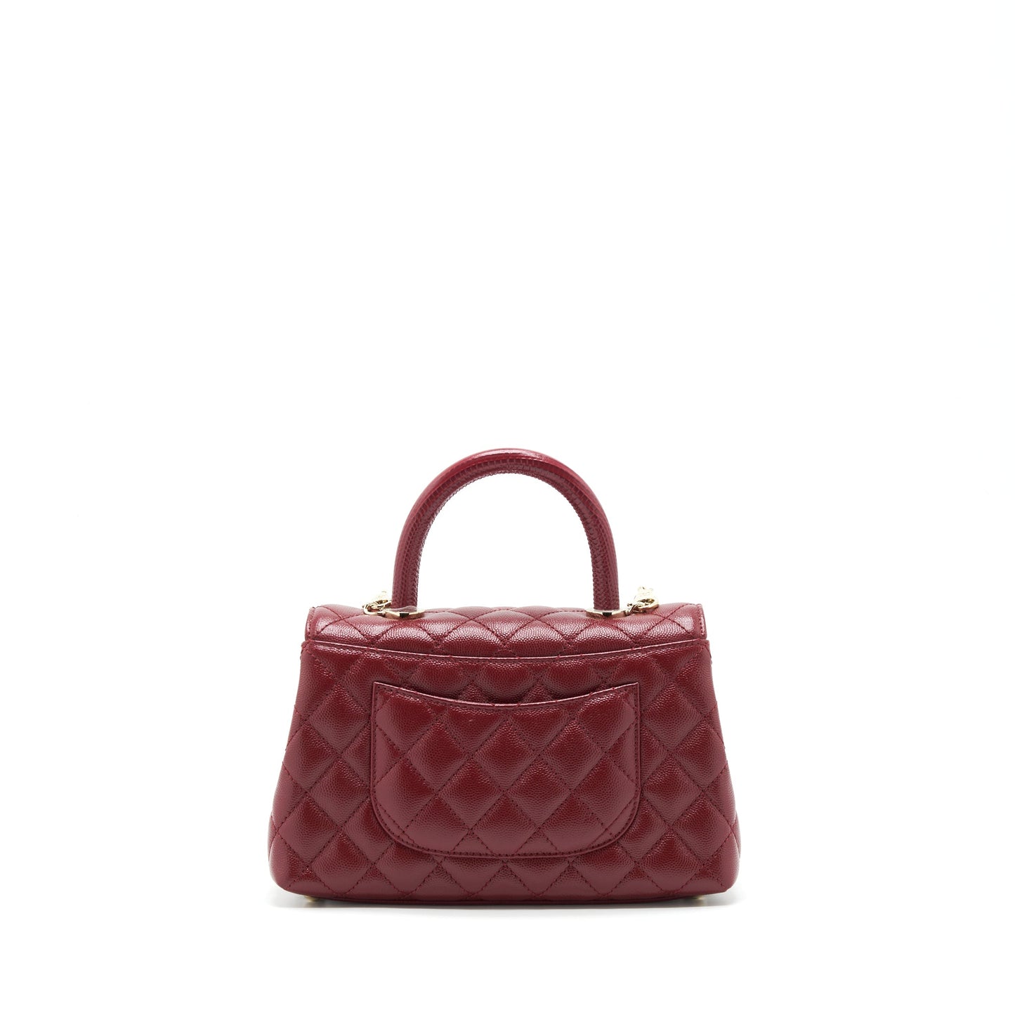 Chanel 21A Small Coco Handle Caviar NC635 Burgundy L