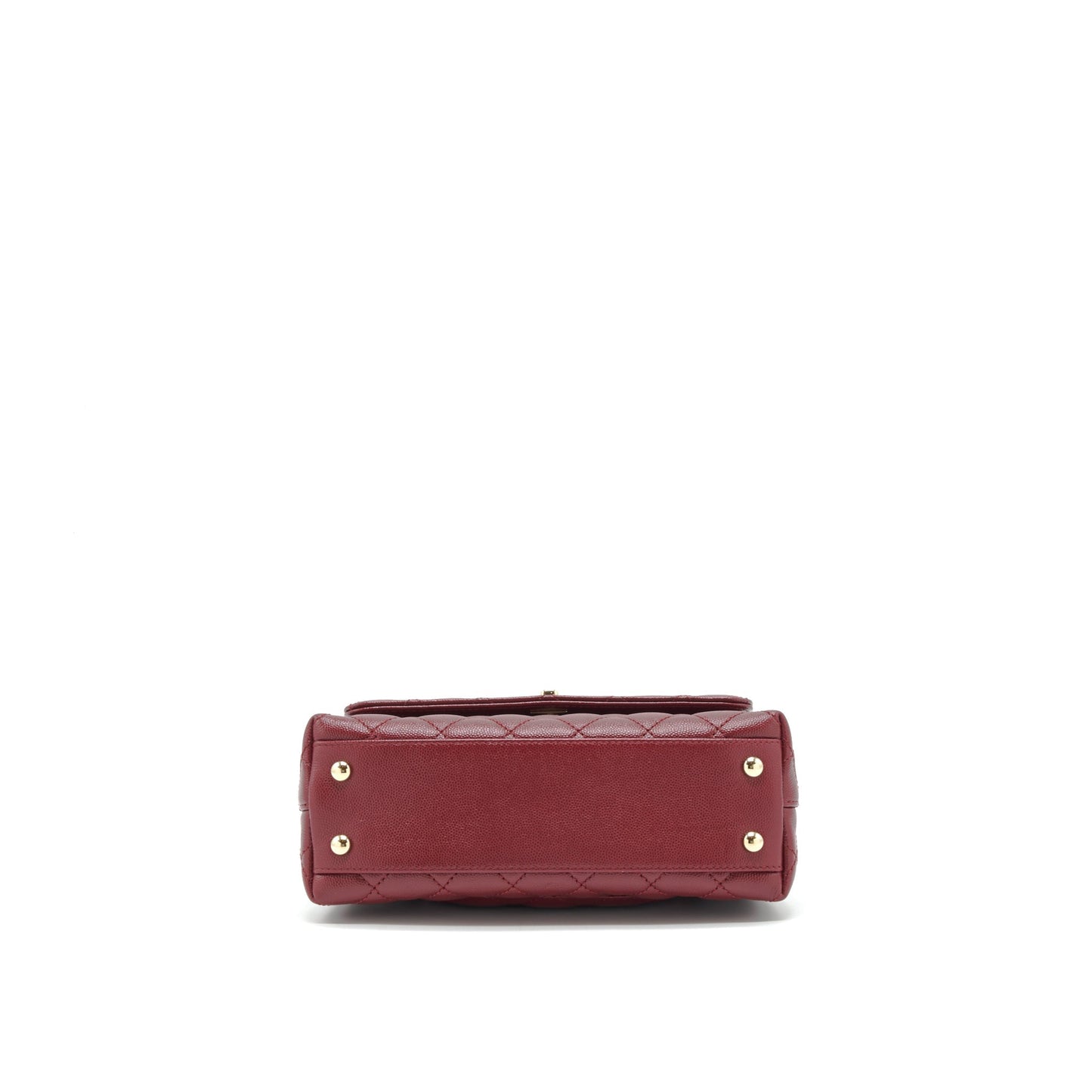 Chanel 21A Small Coco Handle Caviar NC635 Burgundy L
