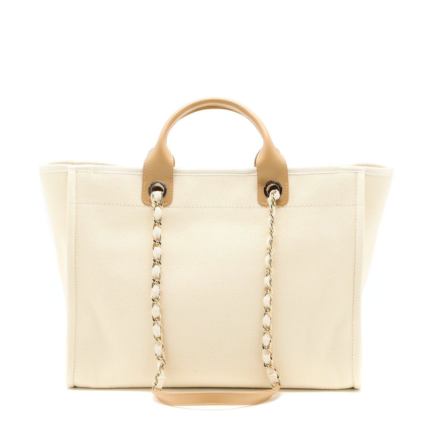 Chanel Deauville Pearl Tote Canvas