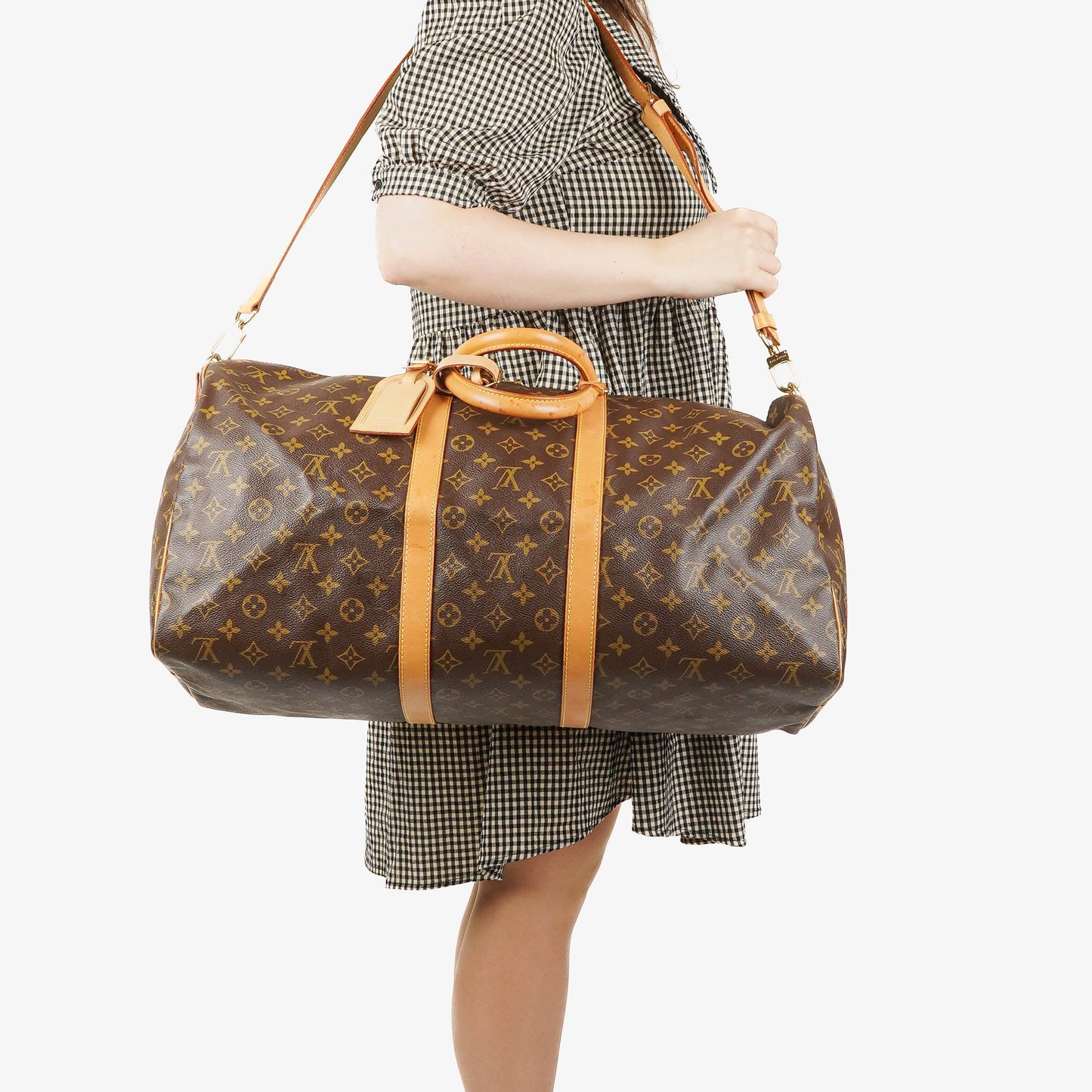 Louis Vuitton Keepall 55 Bandoulière Monogram Canvas Travel Bag