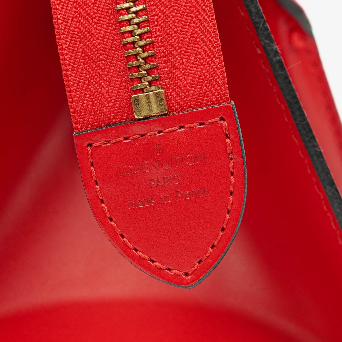 Louis Vuitton Red EPI Leather Sac Triangle Bag
