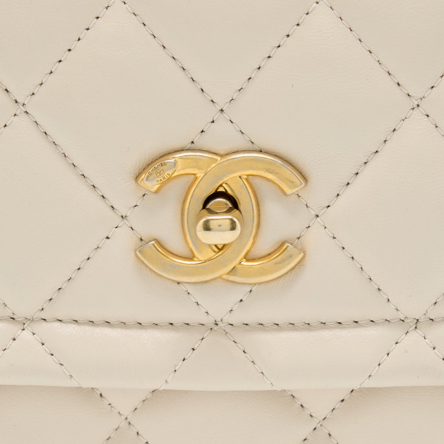 Chanel Seasonal Flap Bag Beige L