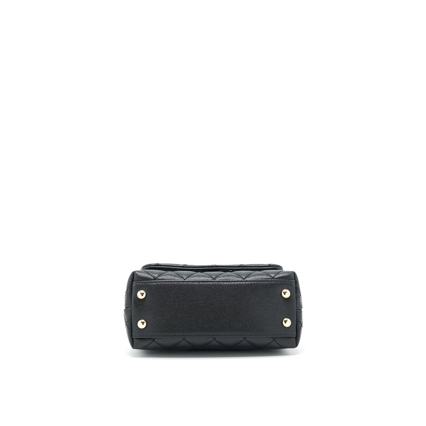 Chanel mini coco handle 20cm Caviar black with L