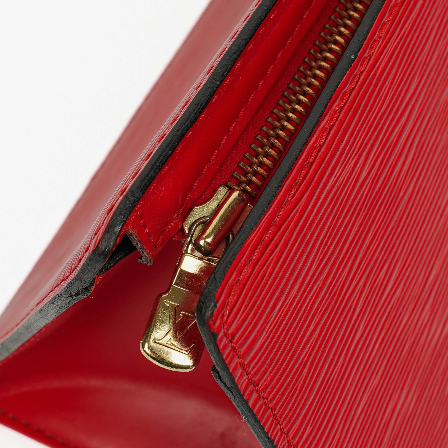 Louis Vuitton Red EPI Leather Sac Triangle Bag