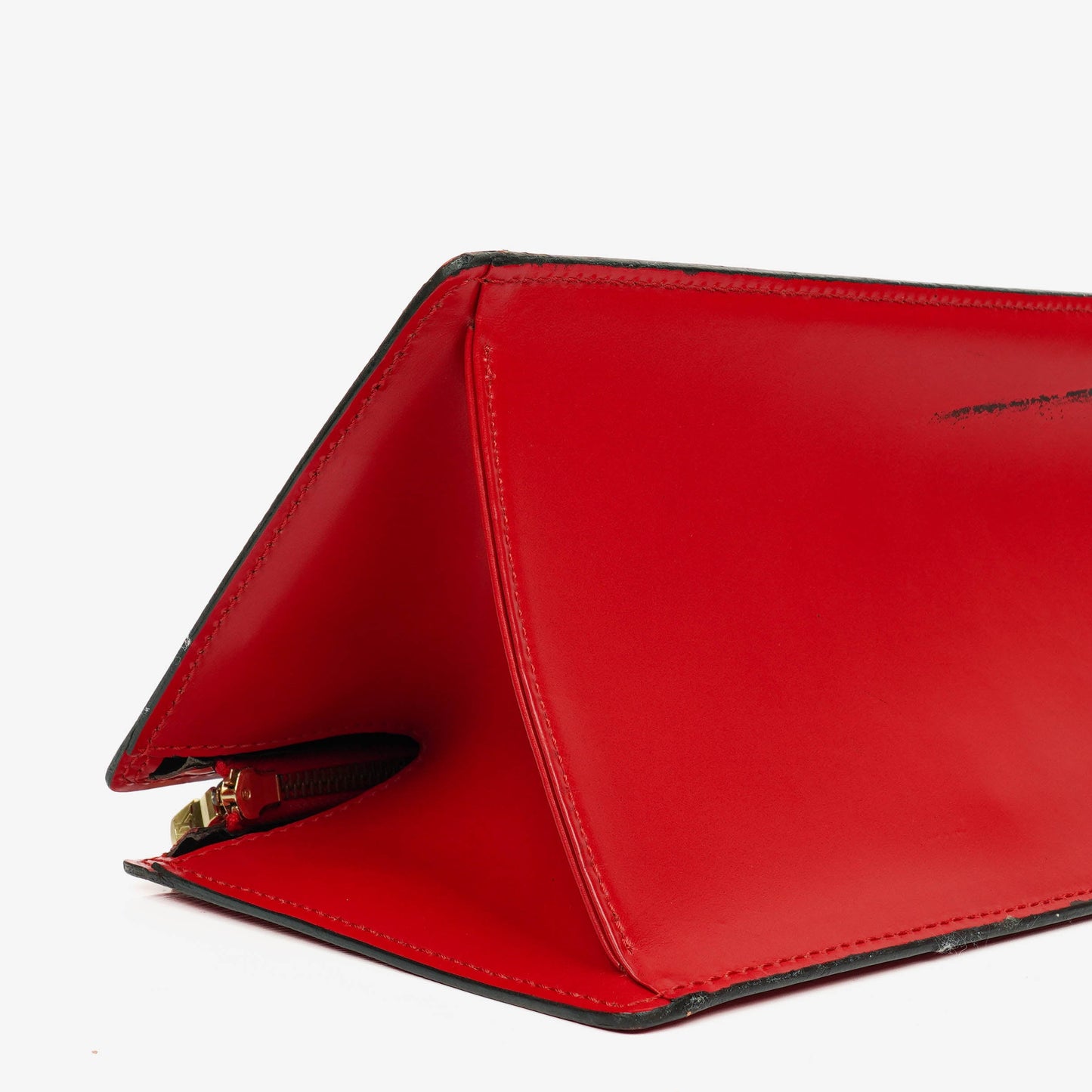 Louis Vuitton Red EPI Leather Sac Triangle Bag