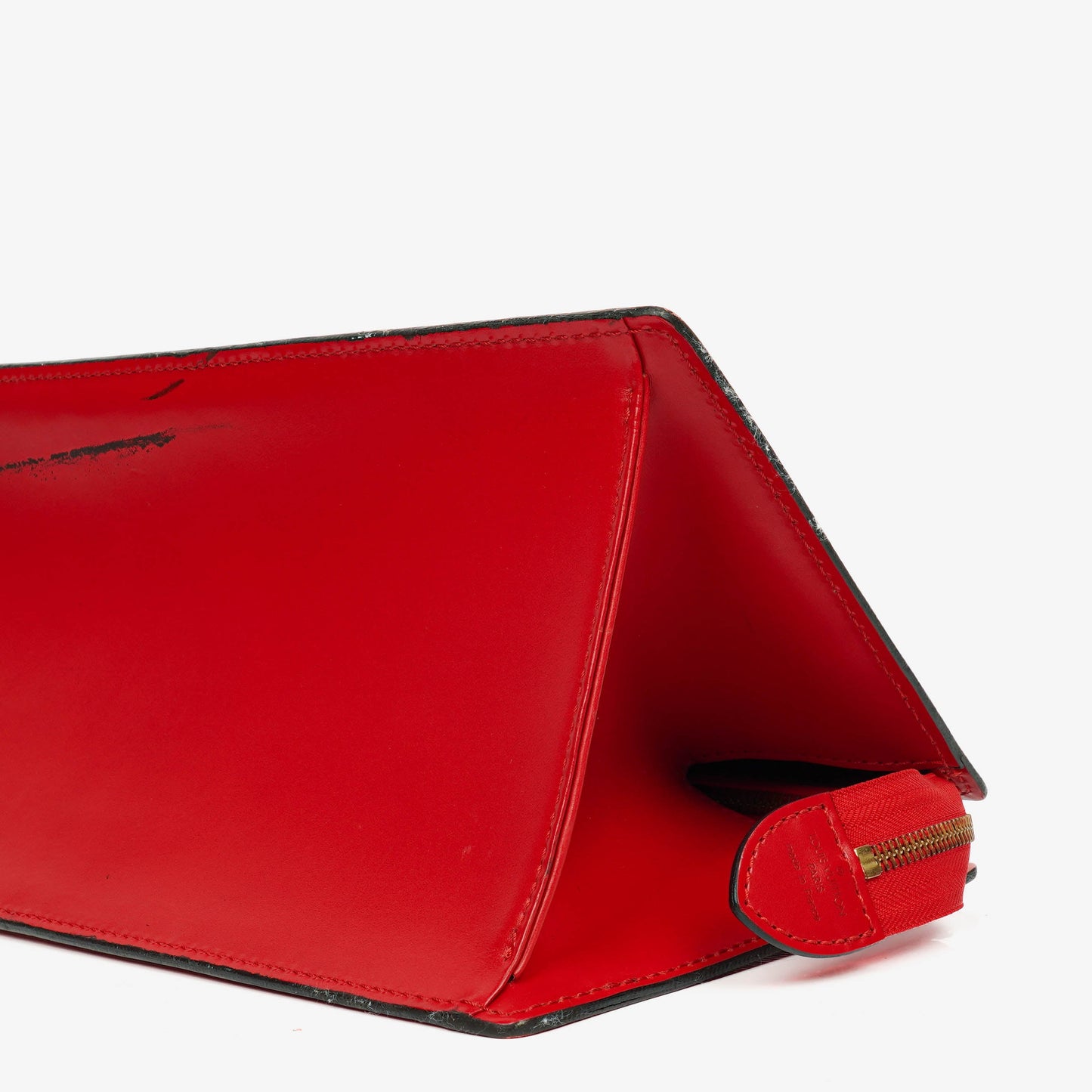 Louis Vuitton Red EPI Leather Sac Triangle Bag