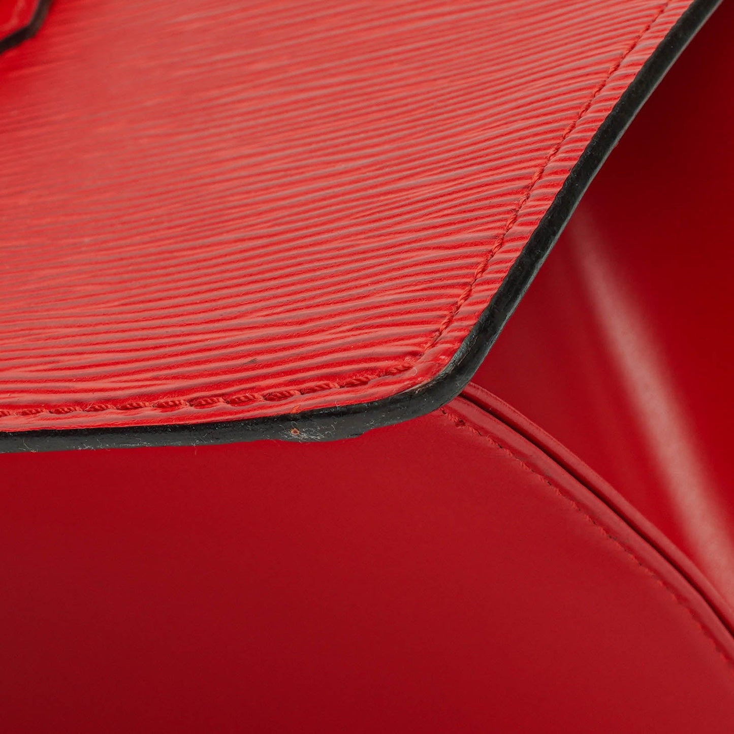 Louis Vuitton Red EPI Leather Sac Triangle Bag