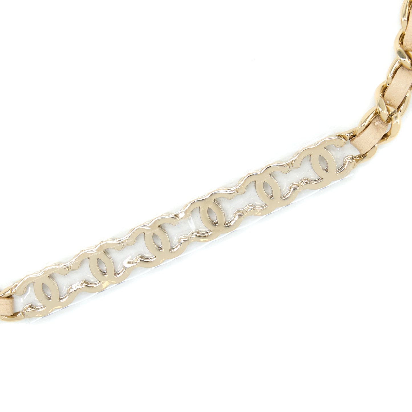 Chanel Wallet On Chain With Detailed Chain Caviar Beige L (Microchip)