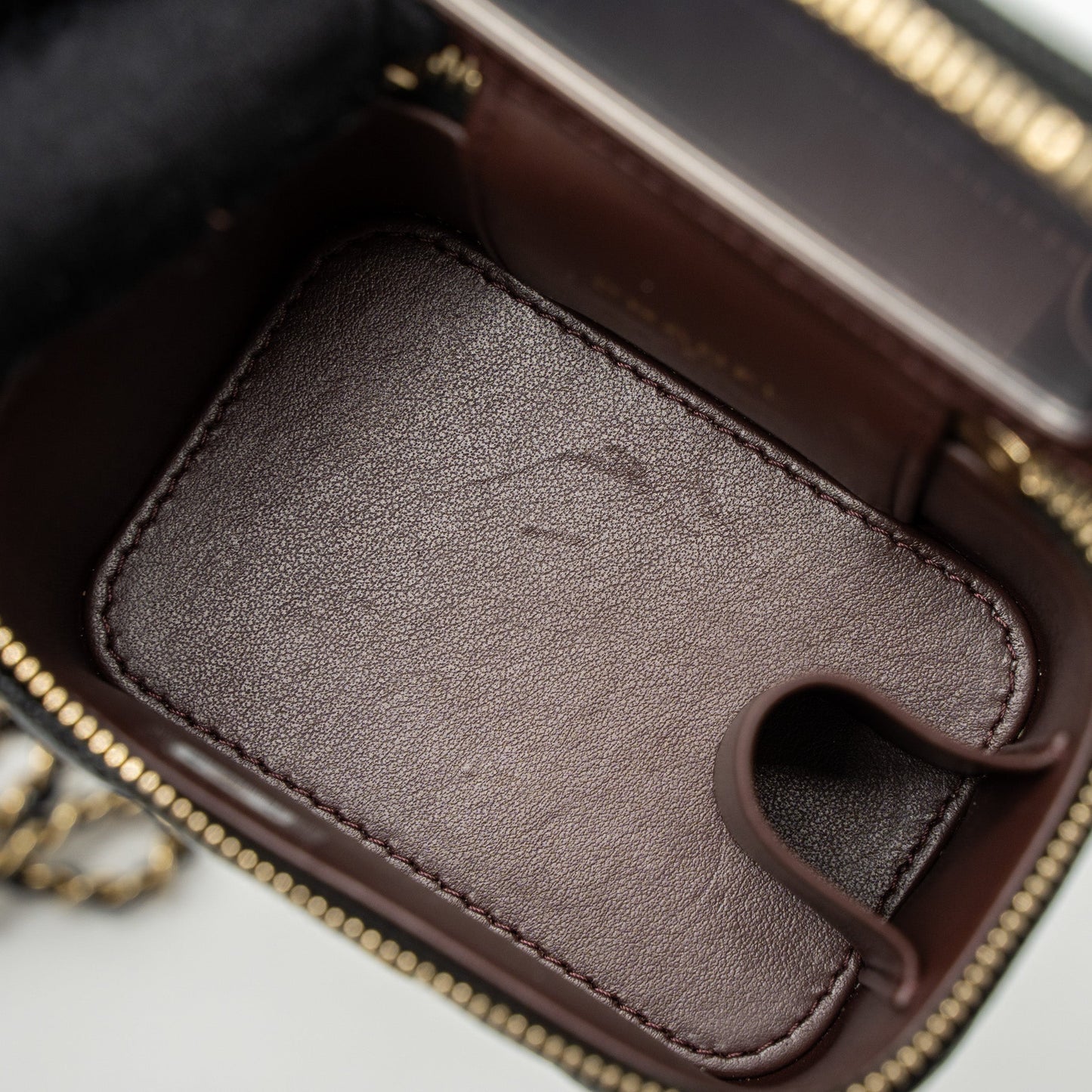 Chanel Mini Vanity with Chain Caviar Black L (Microchip)