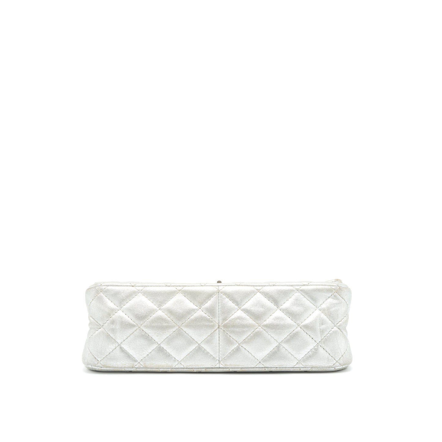 Chanel Reissue 2.55 226 Double Flap Bag Lambskin Silver