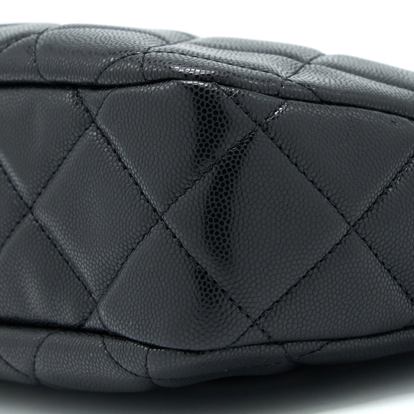 Chanel 22A Twist Your Buttons Hobo Shoulder Bag Caviar Black  (Microchip)