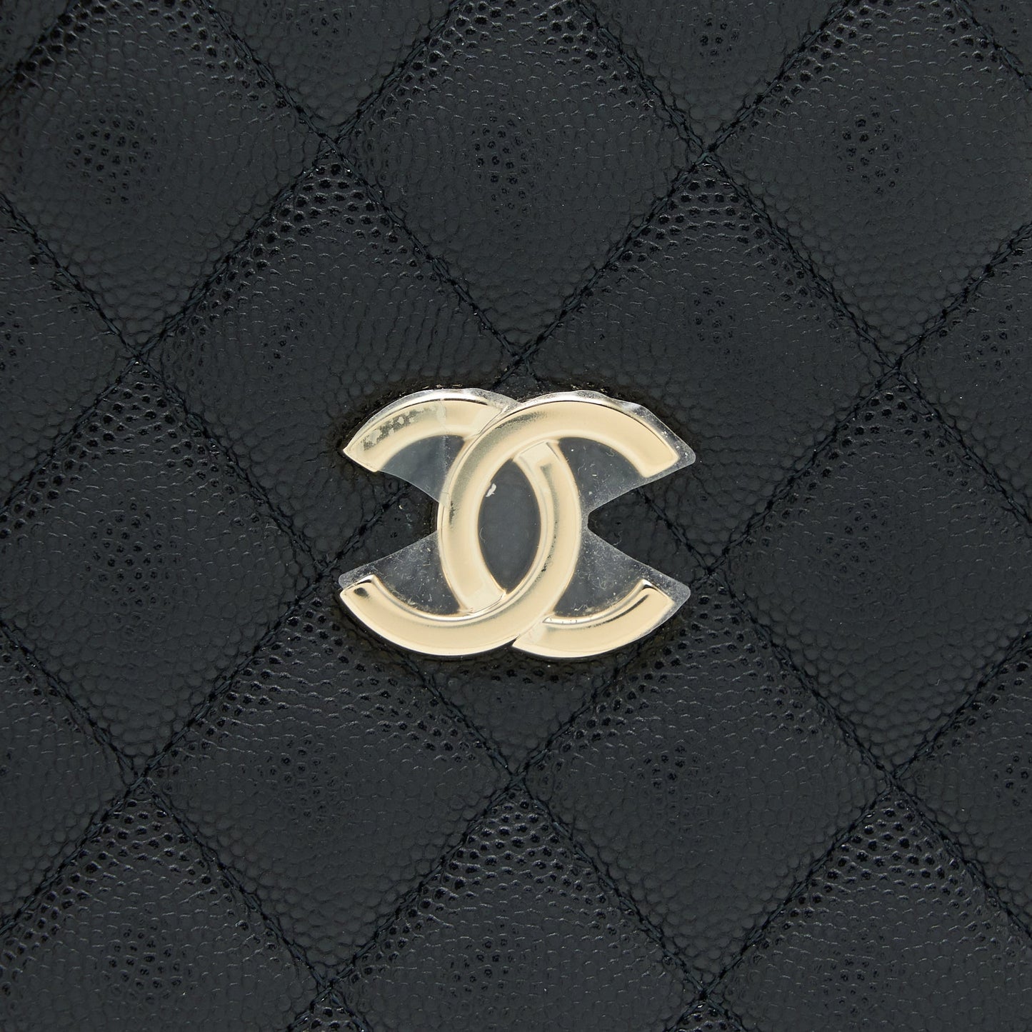 Chanel Mini Bucket Tote Bag Caviar Black L (Microchip)
