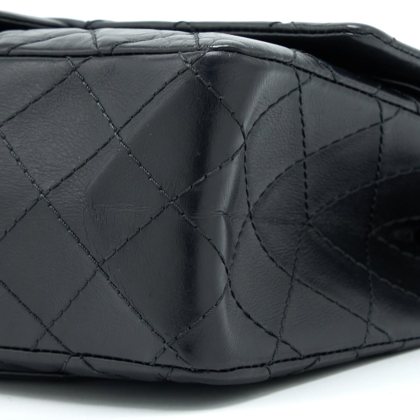 Chanel Small 2.55 225 Reissue Flap Bag Aged Calfskin Black Ruthenium