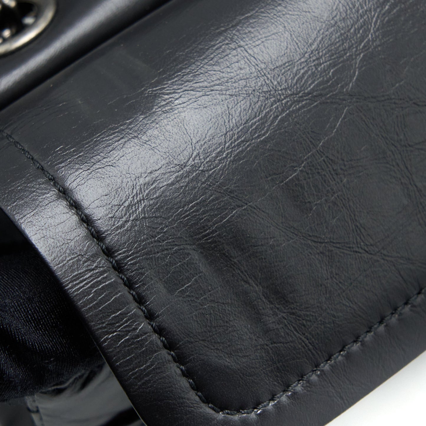 Chanel Small 2.55 225 Reissue Flap Bag Aged Calfskin Black Ruthenium