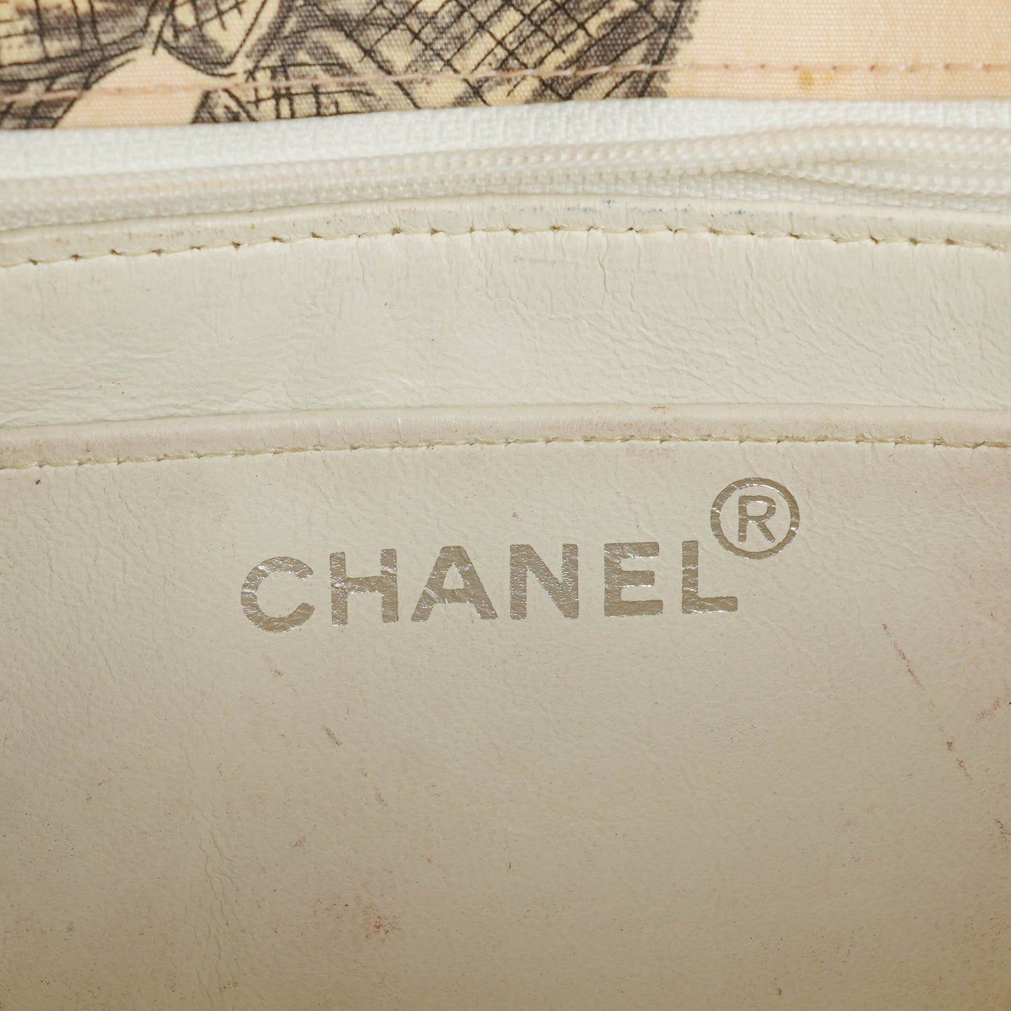 Chanel Printed Canvas  CC Chain Flap Bag