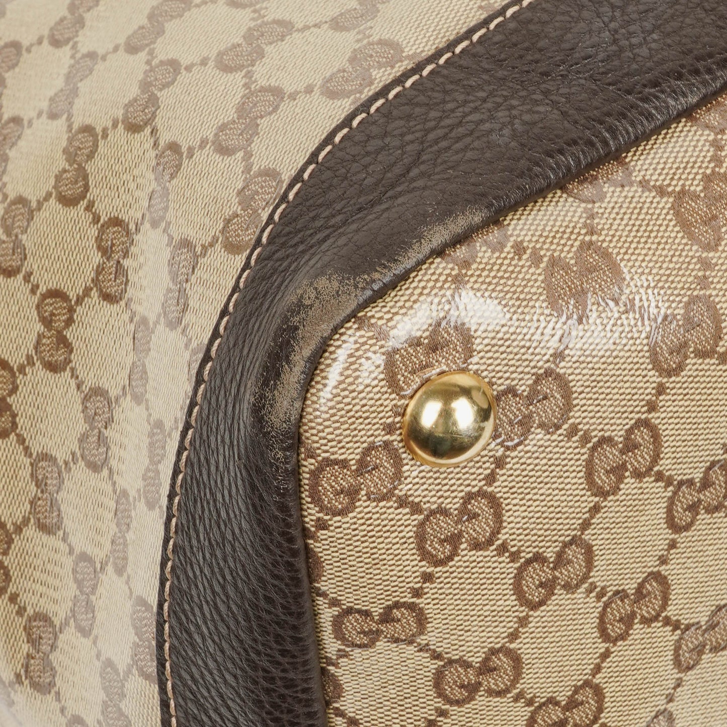 Gucci GG Crystal Coated Canvas Travel Bag