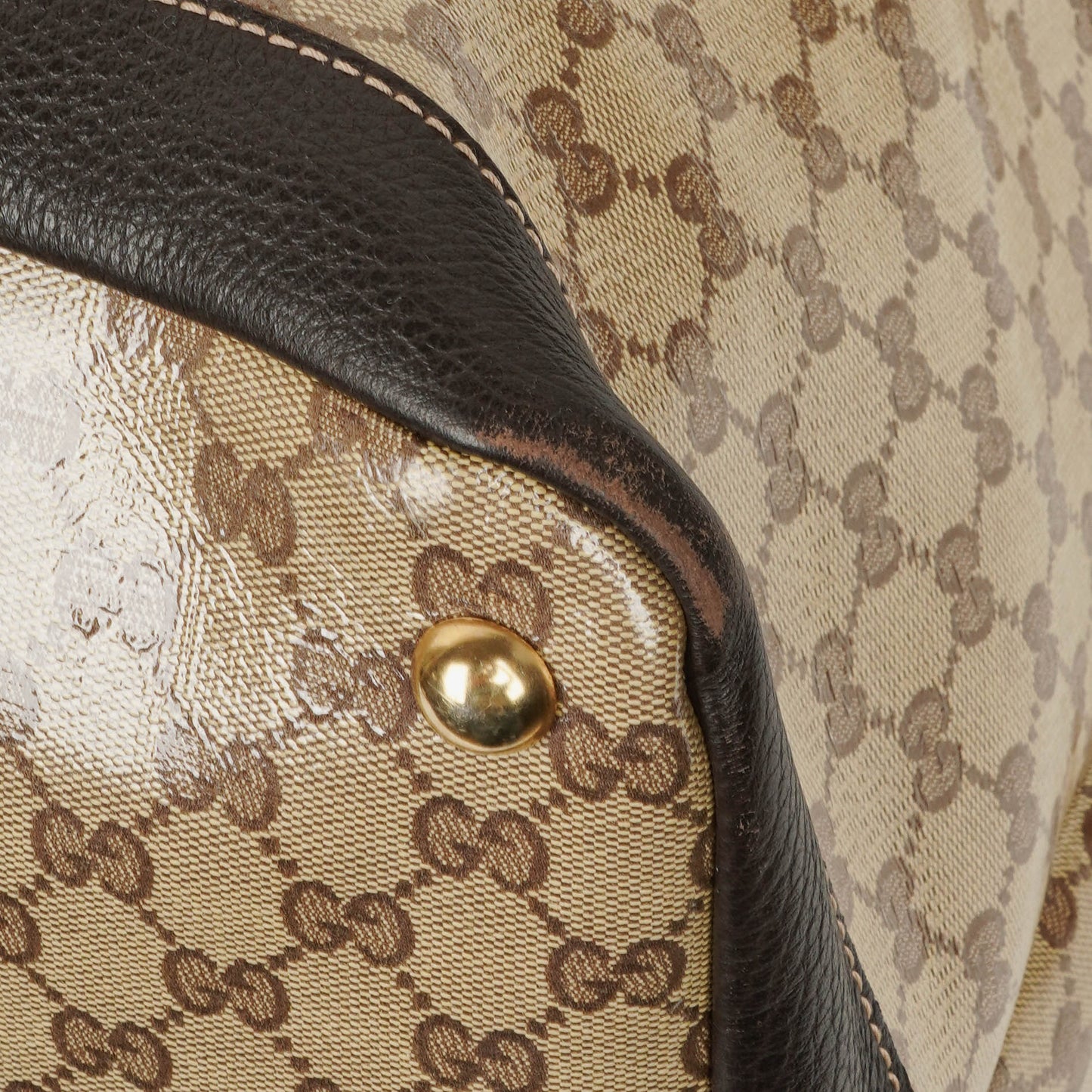 Gucci GG Crystal Coated Canvas Travel Bag