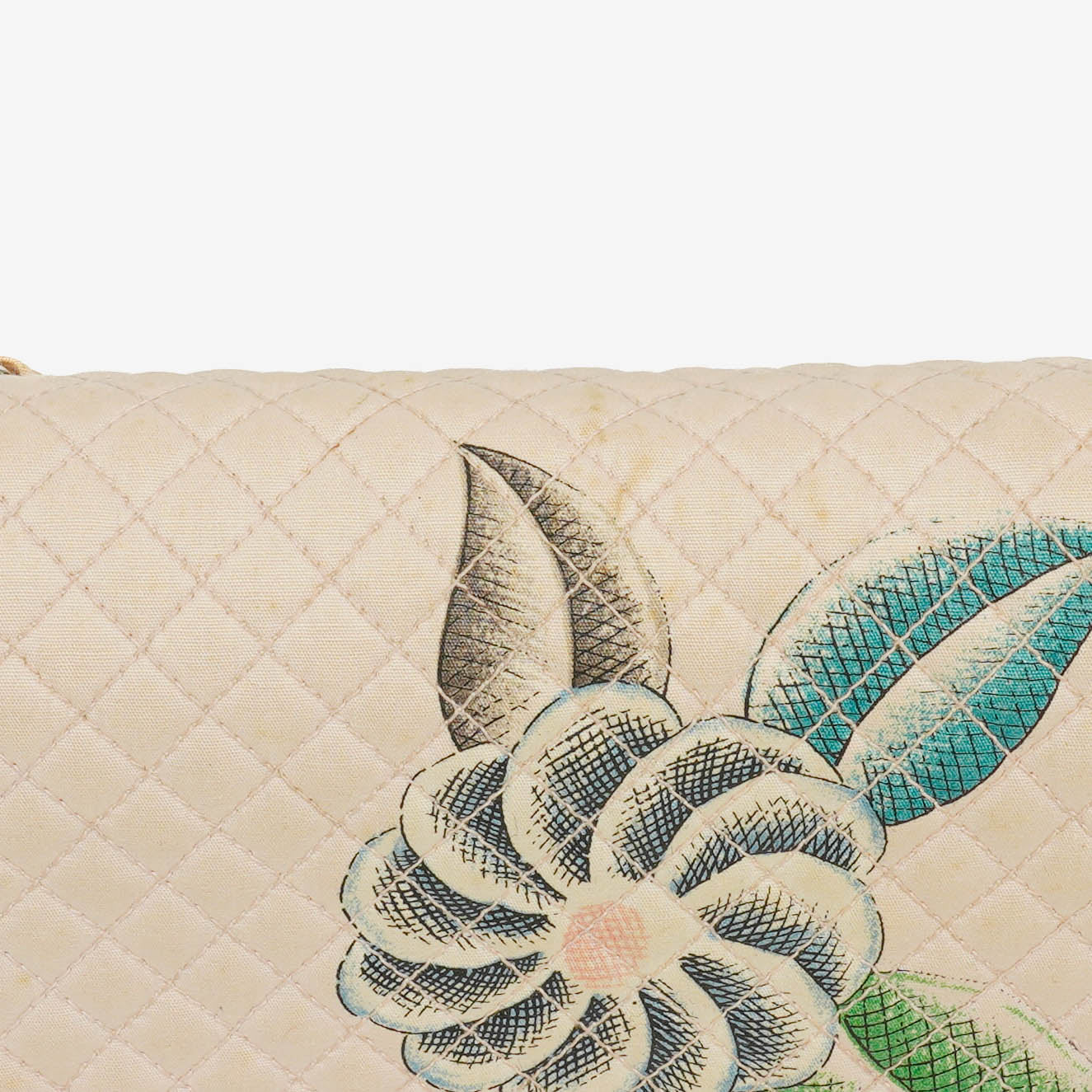 Chanel Printed Canvas  CC Chain Flap Bag