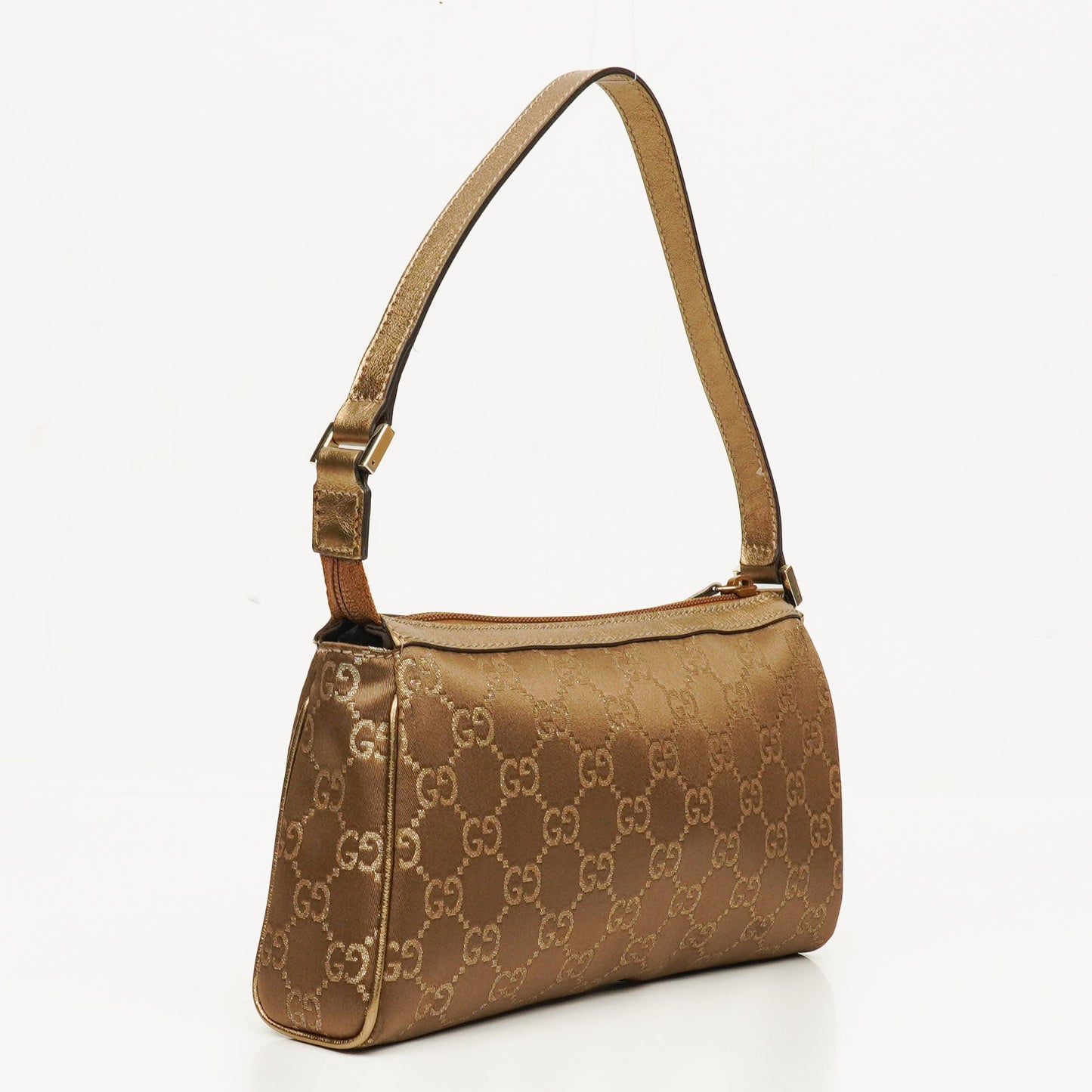Gucci GG Satin Abbey D-ring Pochette Bag
