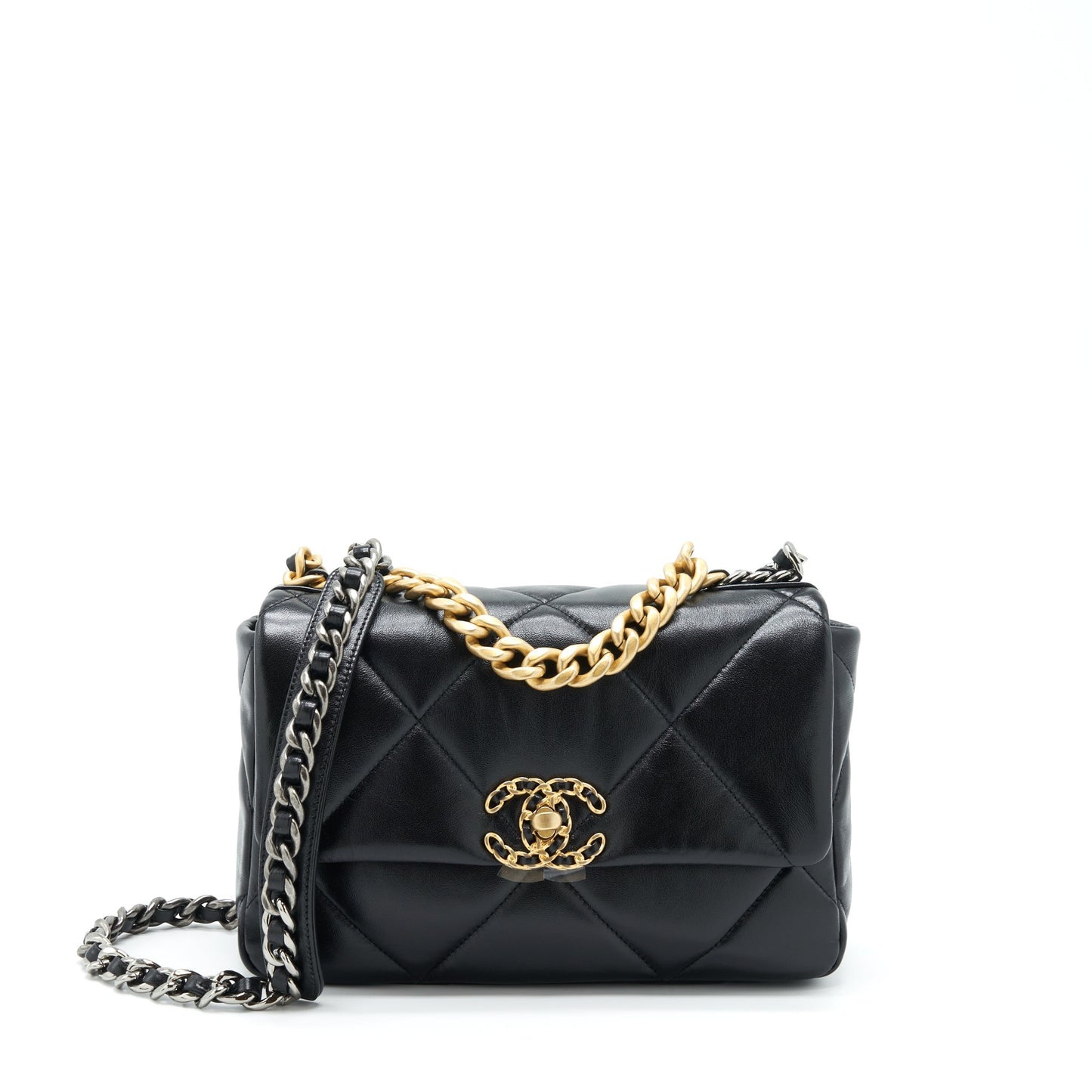 Chanel Small 19 Bag Lambskin Black