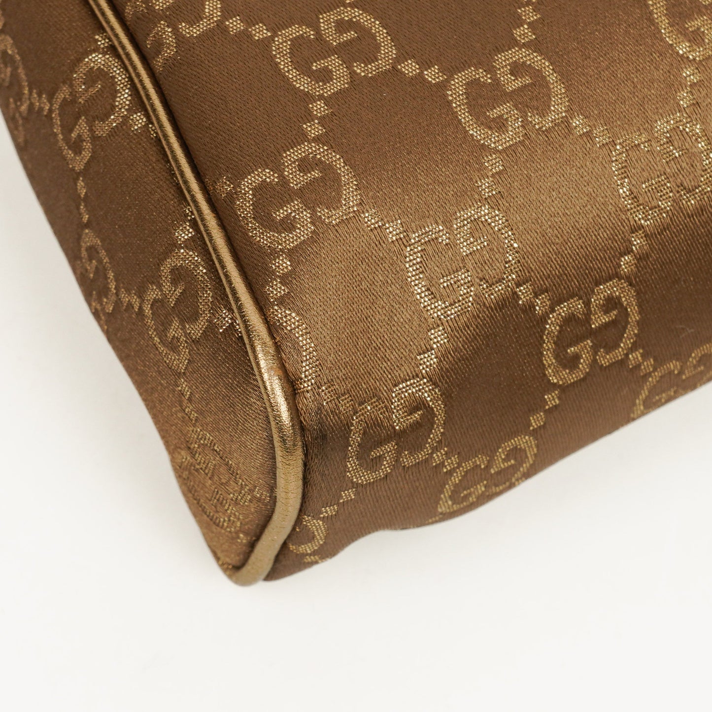 Gucci GG Satin Abbey D-ring Pochette Bag