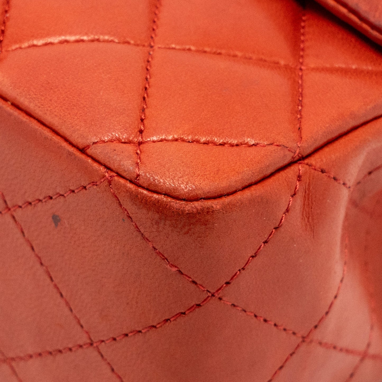 Chanel Medium Classic double flap bag lambskin red