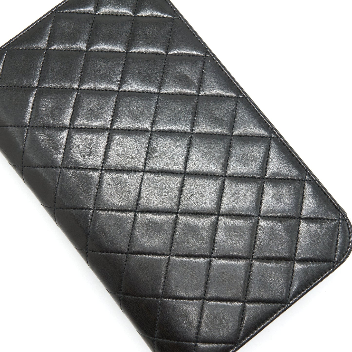 Chanel  Lambskin Flap Bag with Chain Black 24K