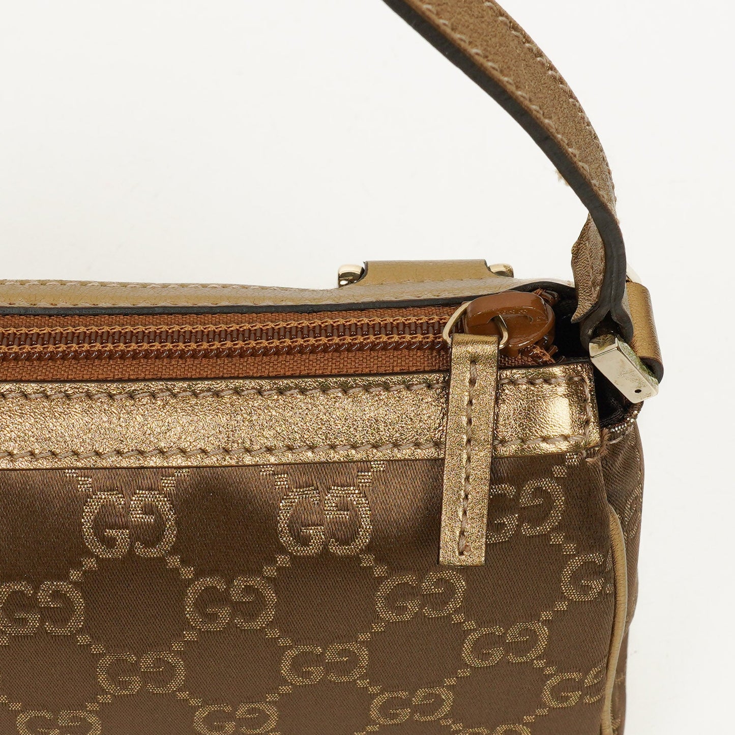 Gucci GG Satin Abbey D-ring Pochette Bag