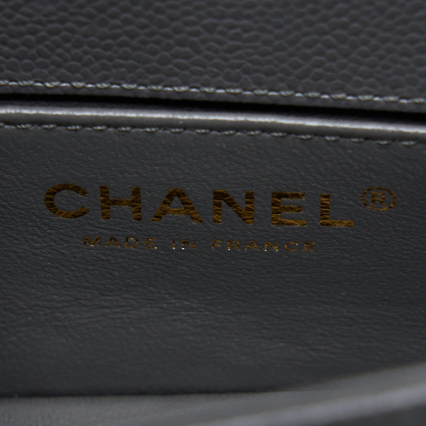 Chanel Mini Boy Bag Caviar Grey Brushed  (Microchip)