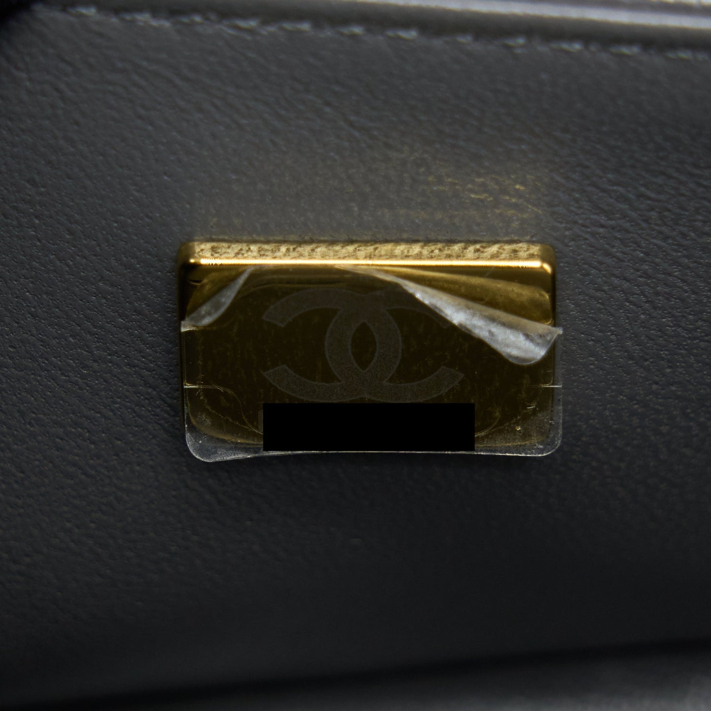 Chanel Mini Boy Bag Caviar Grey Brushed  (Microchip)