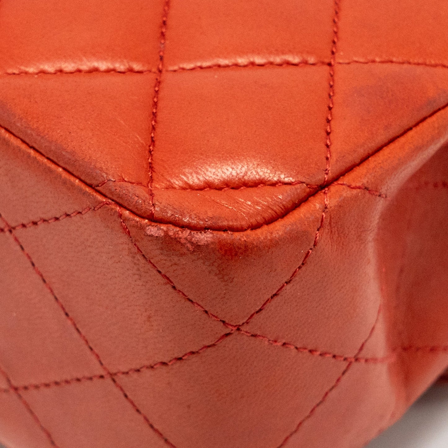 Chanel Medium Classic double flap bag lambskin red