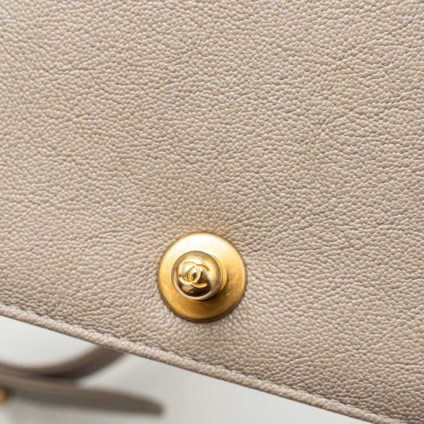 Chanel Small Boy Bag Caviar Light Grey