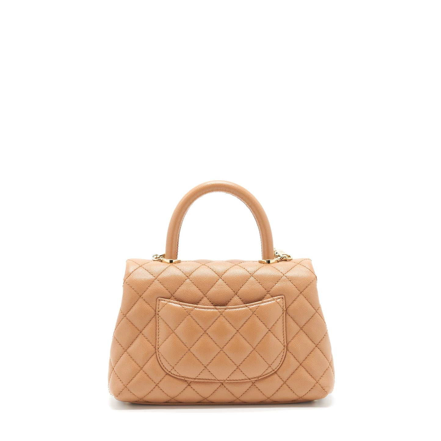 Chanel 21P Small Coco Handle Caviar NB356 Caramel L