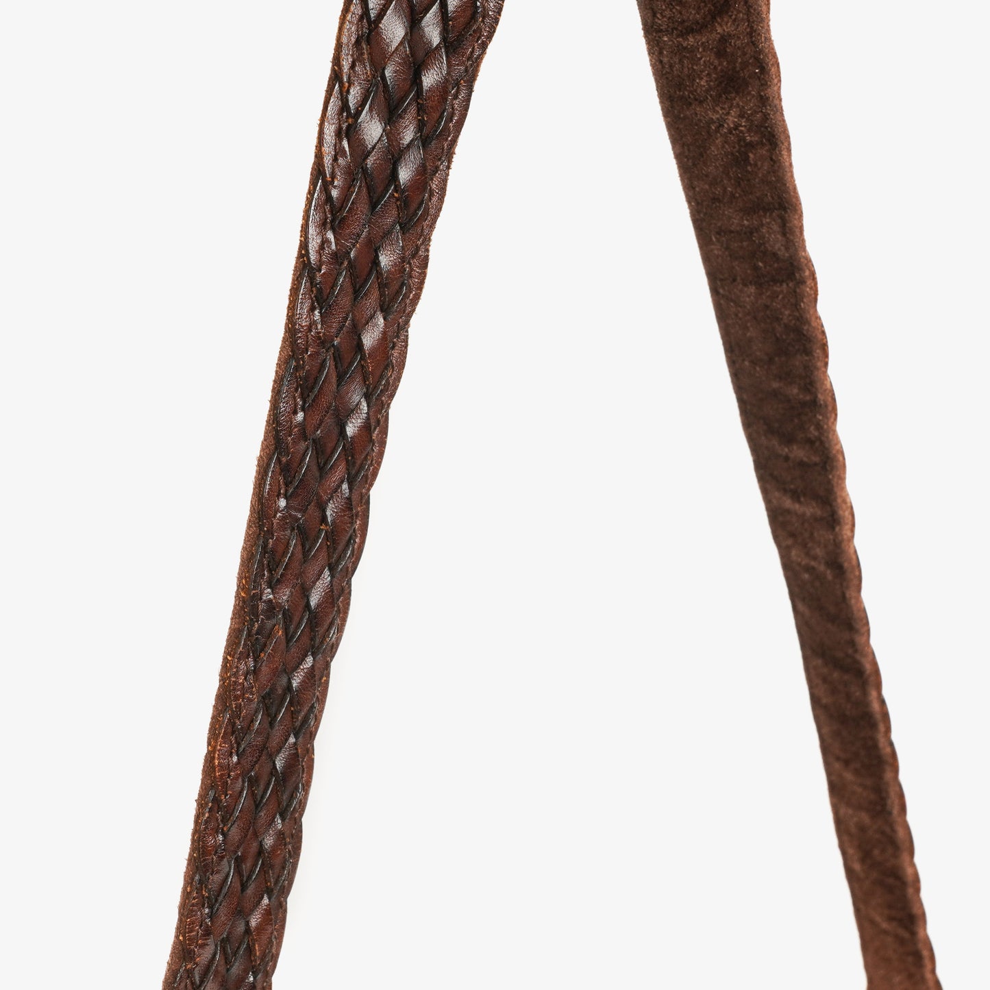 Gucci Brown Woven Leather Bamboo Top Handle Bag