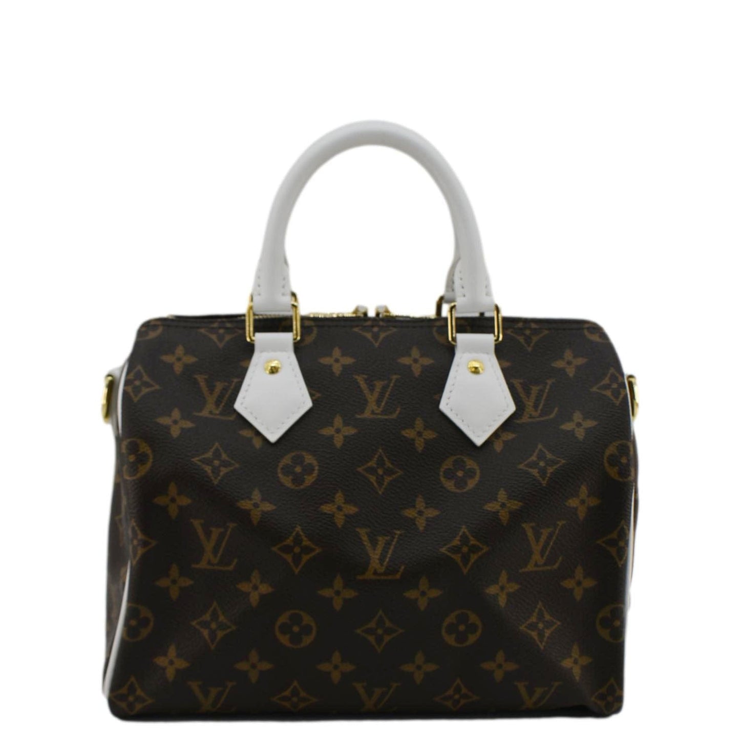 LOUIS VUITTON   25 Bandouliere LV Match Monogram Canvas Satchel Bag White