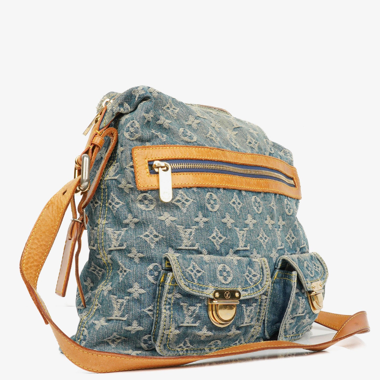 Louis Vuitton Baggy GM Monogram Denim Shoulder Bag