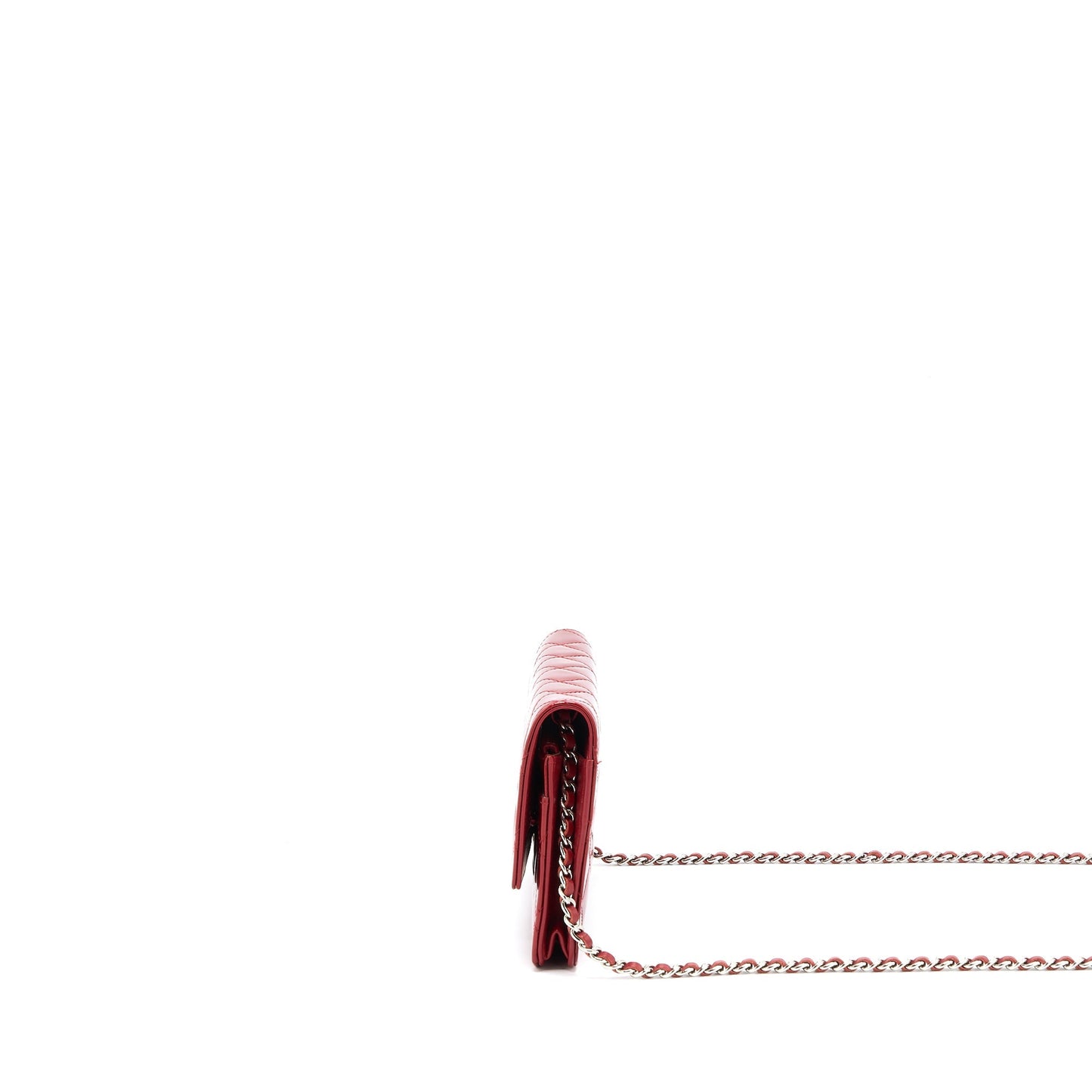 Chanel Wallet on Chain Patent Red